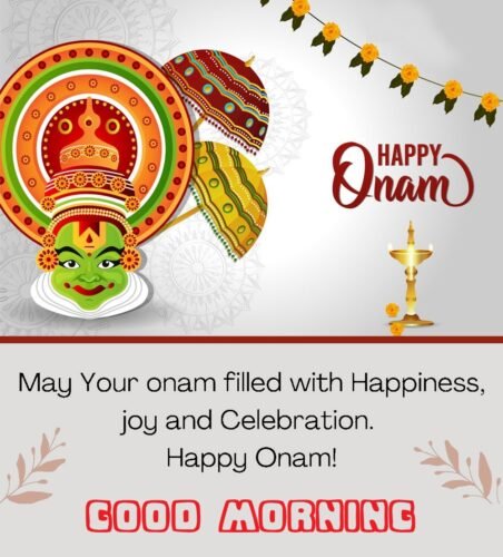 Happy Onam Festival 2023 Good Morning Wishes Whatsapp Hindi SMS - Good ...